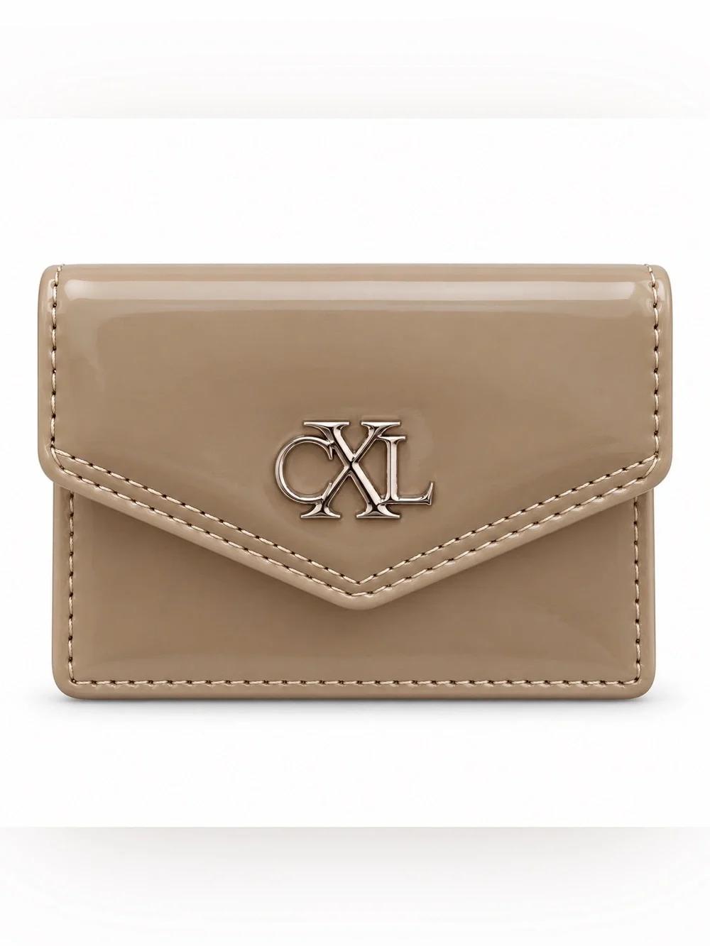 CXL Christian Lacroix Latte Patent Multipurpose Card Holder